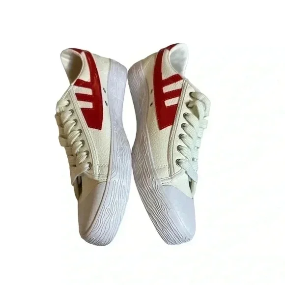 When Smoke Clears Mens White Red Size 7 - Picture 8 of 16